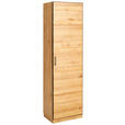 AKTENSCHRANK Asteiche teilmassiv Eichefarben, Graphitfarben  - Eichefarben/Graphitfarben, Natur, Holz/Holzwerkstoff (55/197/40cm) - Linea Natura
