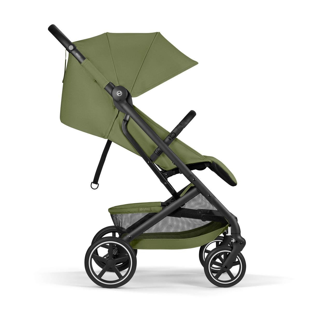 BUGGY BEEZY BLK  - Dunkelgrün/Schwarz, Basics, Kunststoff/Textil (82/45,5/107cm) - cybex GOLD