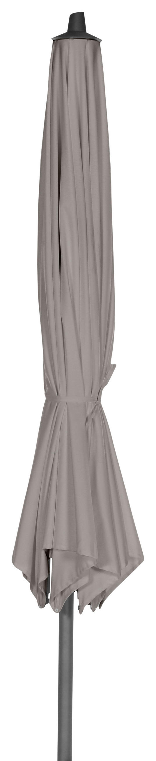 SONNENSCHIRM  350/350 cm  - Taupe/Anthrazit, KONVENTIONELL, Textil/Metall (350/350cm) - Siena Garden