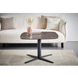COUCHTISCH ESG 80/80/47-67 cm quadratisch Anthrazit, Dunkelbraun  - Anthrazit/Dunkelbraun, Design, Glas/Keramik (80/80/47-67cm) - Novel