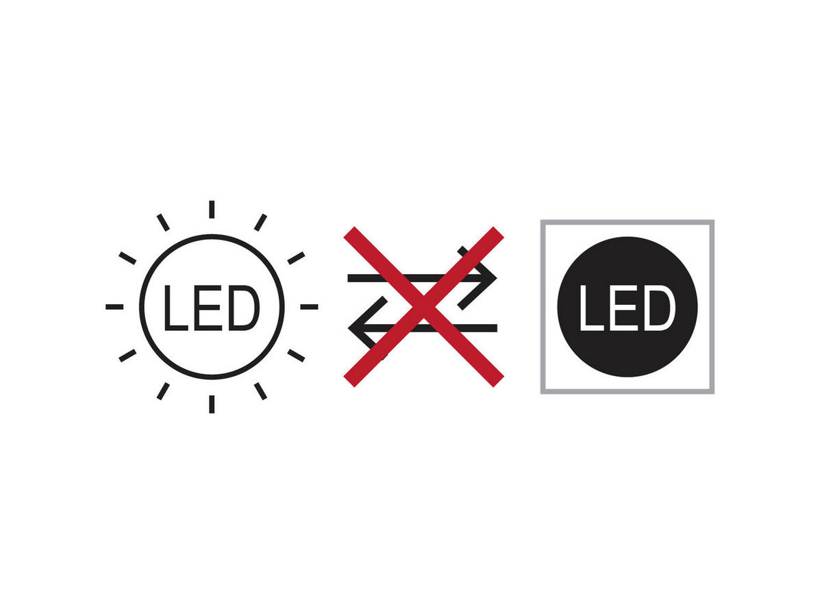LED-WANDLEUCHTE Siegfried 22,5/3,5/8 cm   - Opal/Weiß, Design, Kunststoff/Metall (22,5/3,5/8cm) - Globo