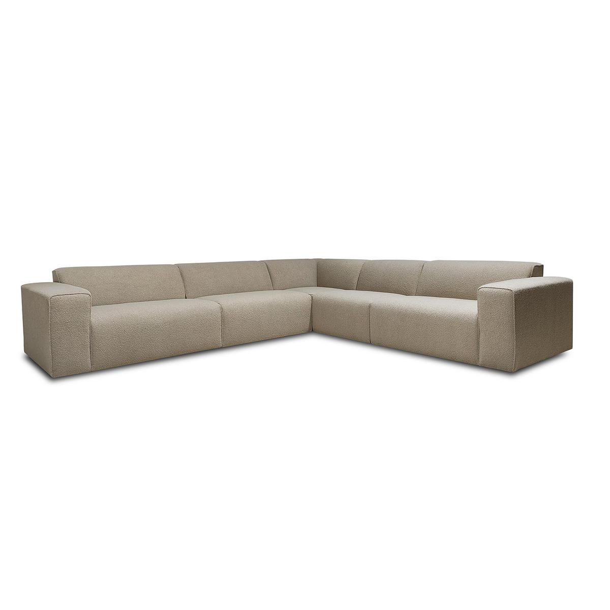 SOFFMODUL i teddy tyg beige  - beige/svart, Klassisk, metall/trä (96/70/96cm) - Niels Andersson