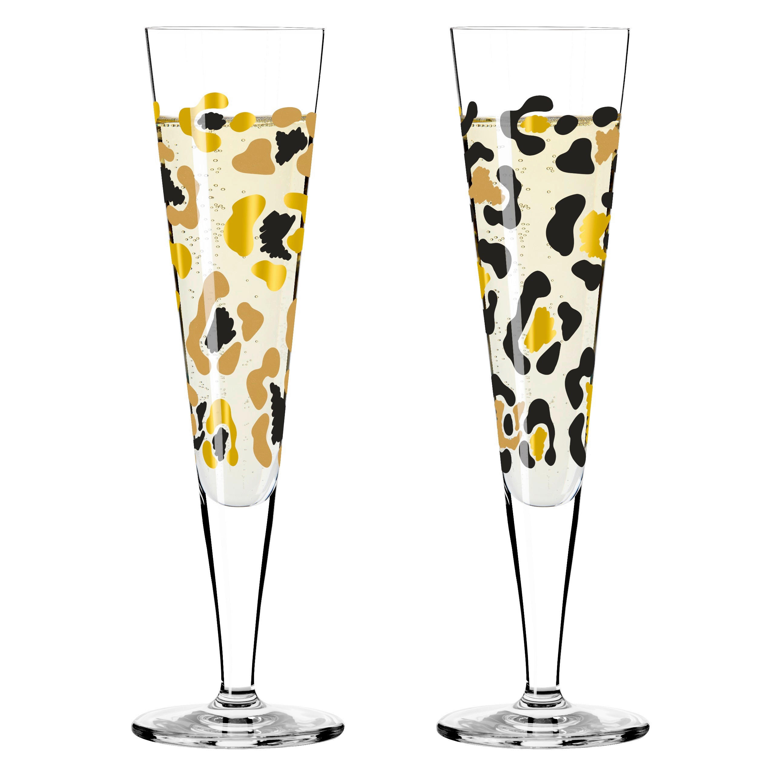 CHAMPAGNERGLAS Goldnacht 205 ml 2-teilig  - Transparent/Goldfarben, LIFESTYLE, Glas (7,2/24,0cm) - Ritzenhoff