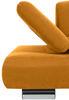 2,5-SITZER Velours Gelb  - Gelb, Design, Textil/Metall (221/76/90cm) - Max Winzer