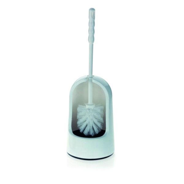 WC-BÜRSTENGARNITUR in Kunststoff  Kunststoff   - Weiß, Basics, Kunststoff (13,5/38cm) - Kela