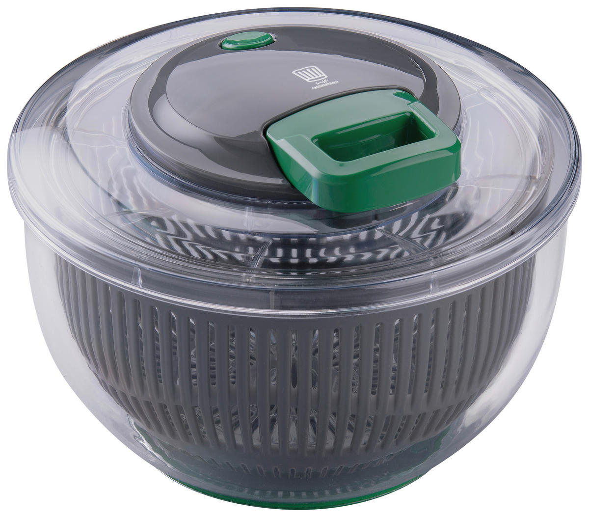 SALATSCHLEUDER  - Dunkelgrau/Grün, Design, Kunststoff (24,5cm) - Chefkoch+Fackelmann