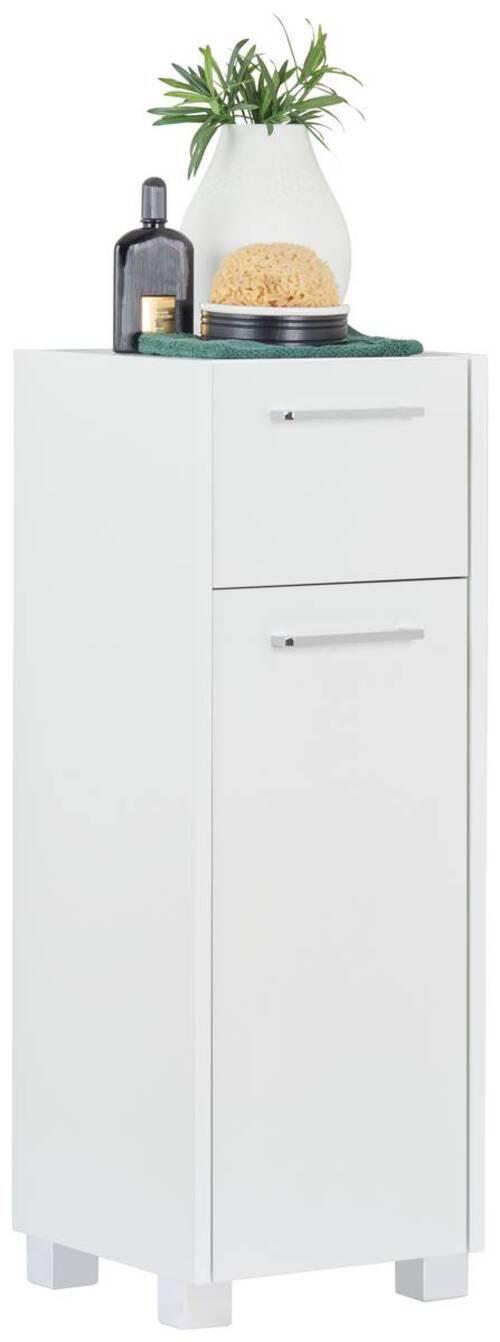 UNTERSCHRANK 30,2/85,1/33 cm   - Chromfarben/Weiß, KONVENTIONELL, Holzwerkstoff/Metall (30,2/85,1/33cm) - Stylife