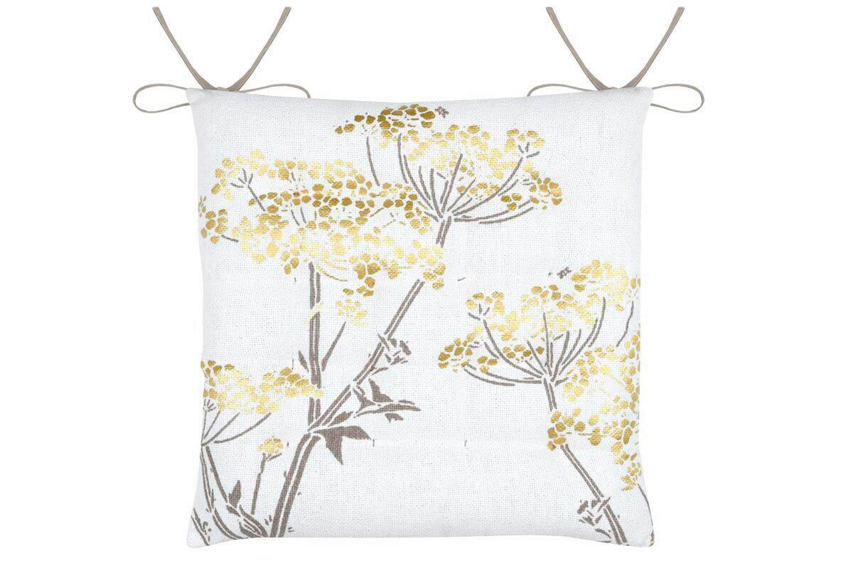 JASTUK ZA STOLICU    ORIANA  - krem, Osnovno, tekstil (38/38cm)