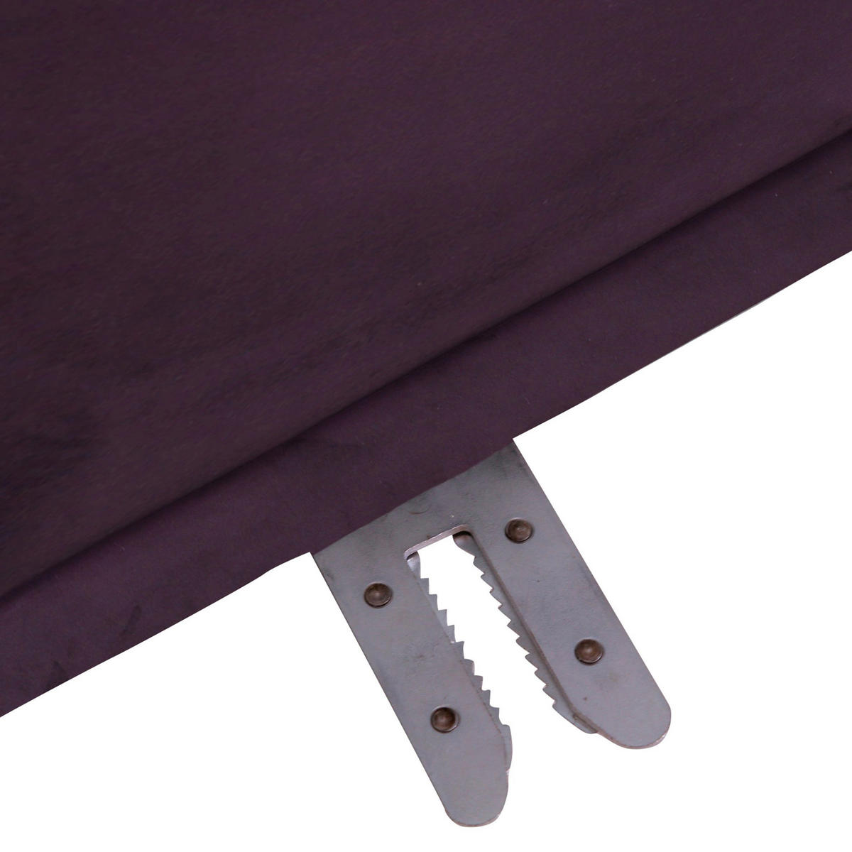 SOFAELEMENT Samt Brombeere  - Brombeere/Schwarz, KONVENTIONELL, Kunststoff/Textil (125/66/155cm) - Ambia Home