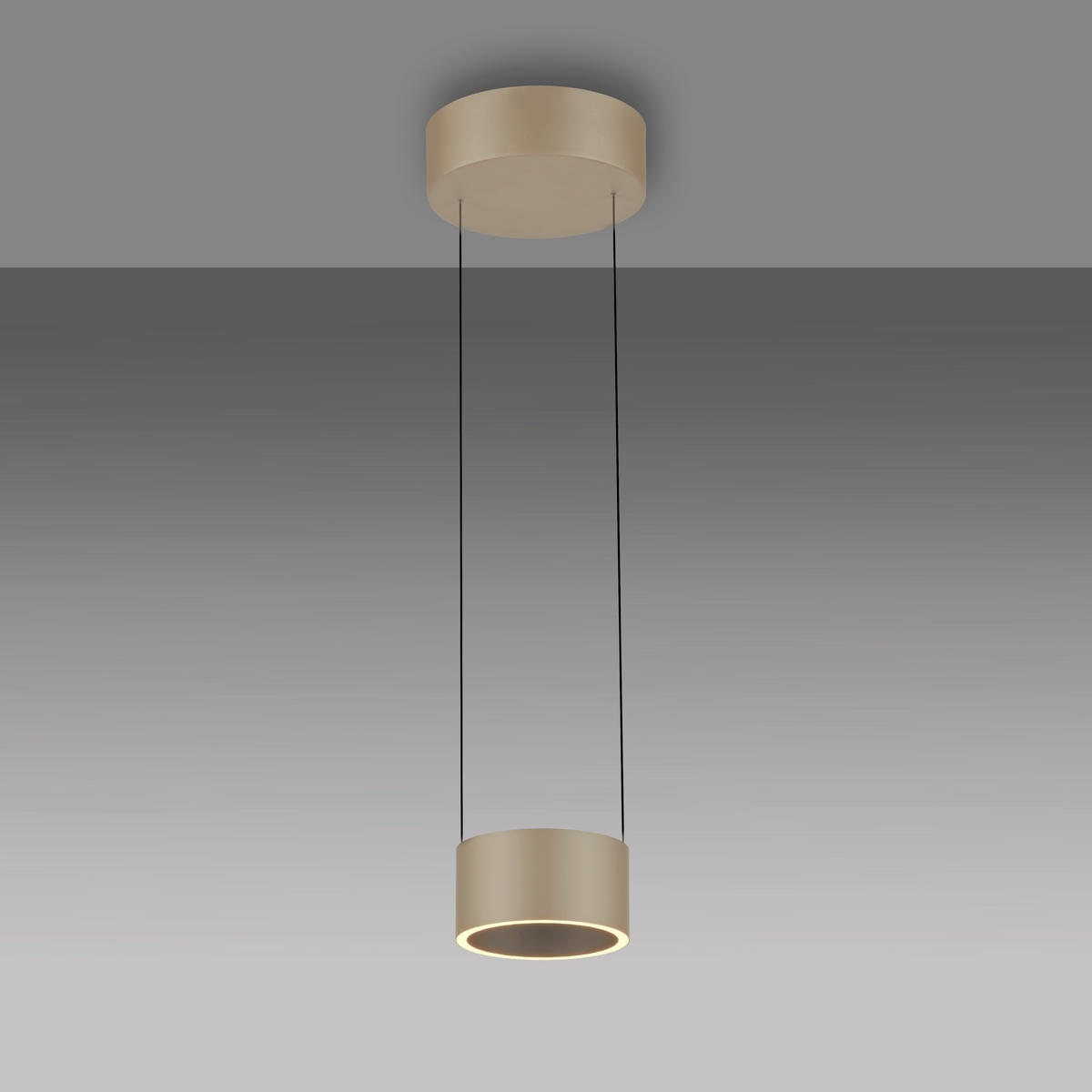 LED-HÄNGELEUCHTE 20/20/180 cm    - Bronzefarben, Basics, Kunststoff/Metall (20/20/180cm) - Paul Neuhaus