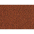 ECKSOFA in Flachgewebe Rostfarben  259/152 cm  - Rostfarben/Schwarz, Design, Textil/Metall (259/152cm) - Dieter Knoll