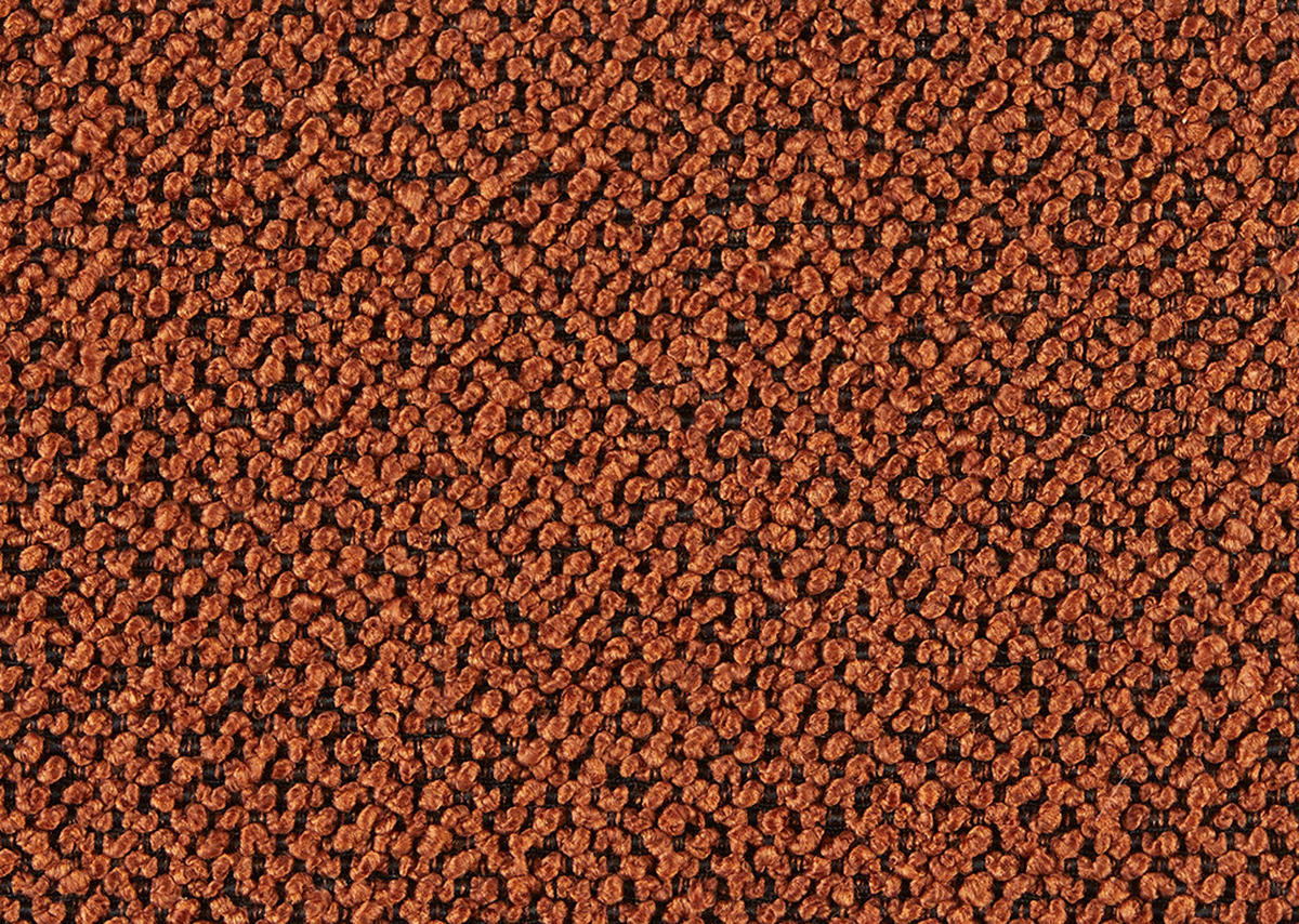 ECKSOFA in Flachgewebe Rostfarben  - Rostfarben/Schwarz, Design, Textil/Metall (259/152cm) - Dieter Knoll