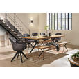 ARMLEHNSTUHL  in Mikrofaser  - Eichefarben/Dunkelbraun, LIFESTYLE, Holz/Textil (60/83/65cm) - Landscape
