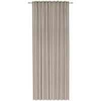 FERTIGVORHANG  halbtransparent   140/255 cm  - Braun/Weiß, Design, Textil (140/255cm) - Bio:Vio