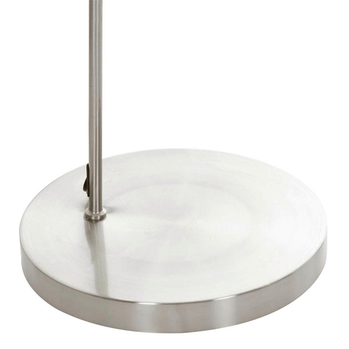 STEHLEUCHTE 40/185/172 cm  - Silberfarben/Weiß, Trend, Glas/Metall (40/185/172cm)