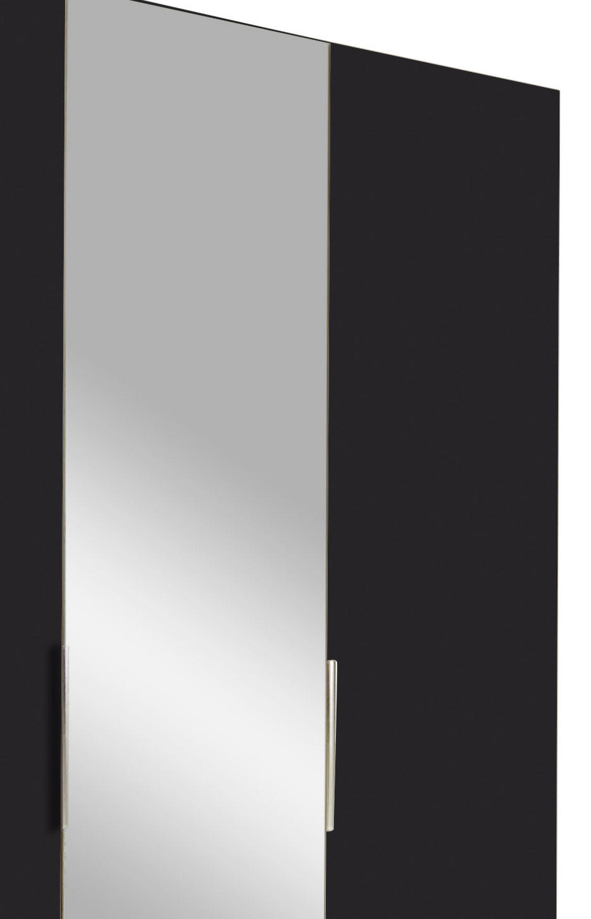 DREHTÜRENSCHRANK in Graphitfarben, Silberfarben, Eichefarben  - Chromfarben/Eichefarben, Modern, Glas/Holzwerkstoff (150/216/58cm) - MID.YOU