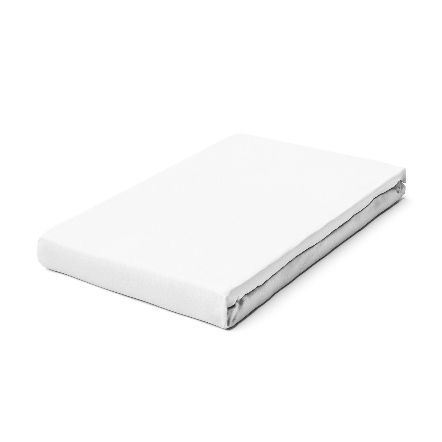 Schlafgut Spannbetttuch Pure Weiß 200-220x240 cm