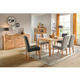STUHL in Webstoff Holz, Textil - Eichefarben/Grau, KONVENTIONELL, Holz/Textil (48/95/61cm) - Carryhome