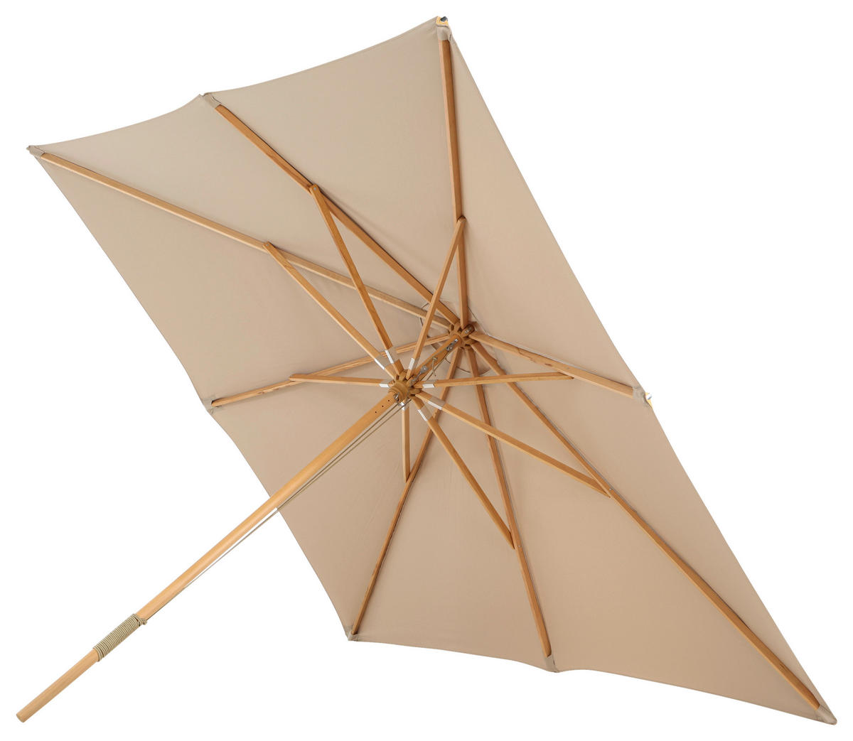 SONNENSCHIRM 300 cm  - Hellbraun, KONVENTIONELL (300/262/300cm) - Gardenson