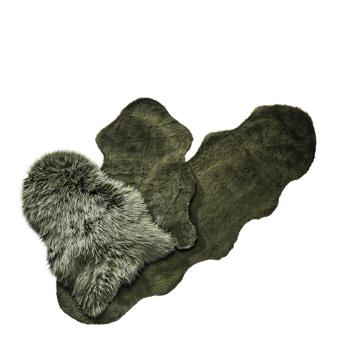 KUNSTFELL 60/90 cm Grün  - Grün, Basics, Fell/Textil (60/90cm) - Ambia Home