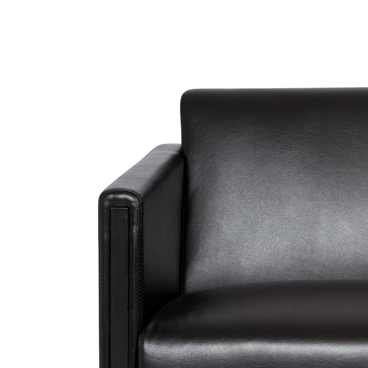 2-SED,  črna tekstil  - črna, Moderno, kovina/tekstil (111/78/71cm) - MID.YOU