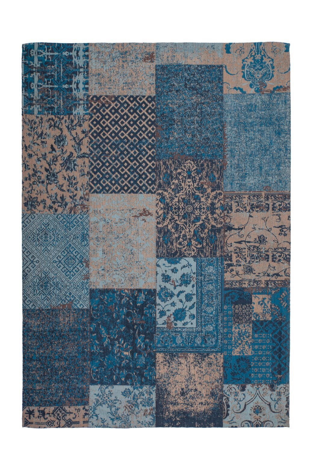 FLACHWEBETEPPICH 160/230 cm Symphony 160 Blau Blau  - Blau, KONVENTIONELL, Textil (160/230cm)