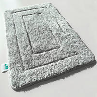 BADEMATTE Atlantis Silberfarben 60/100 cm  - Silberfarben, Basics, Kunststoff/Textil (60/100cm) - Floordirekt