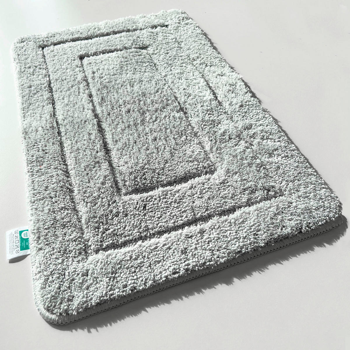 BADEMATTE Atlantis Silberfarben 60/100 cm  - Silberfarben, Basics, Kunststoff/Textil (60/100cm) - Floordirekt