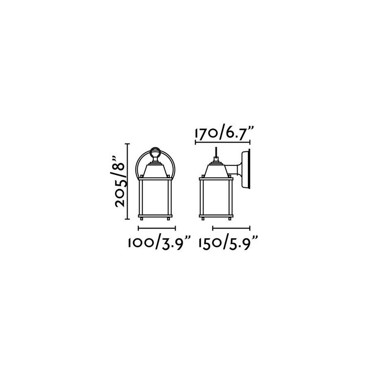 AUßENWANDLEUCHTE 10/17/20.5 cm   - Rostfarben, LIFESTYLE, Metall (10/17/20.5cm)