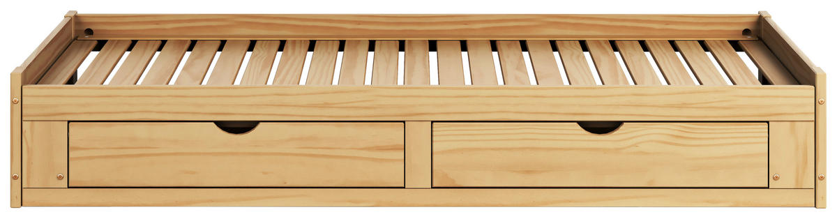 AUSZIEHBETT 90/200 cm  in Naturfarben  - Naturfarben, MODERN, Holz/Holzwerkstoff (90/200cm) - MID.YOU