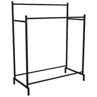 KLEIDERSTÄNDER in Schwarz 103/136/52 cm   - Schwarz, Design, Metall (103/136/52cm) - MID.YOU