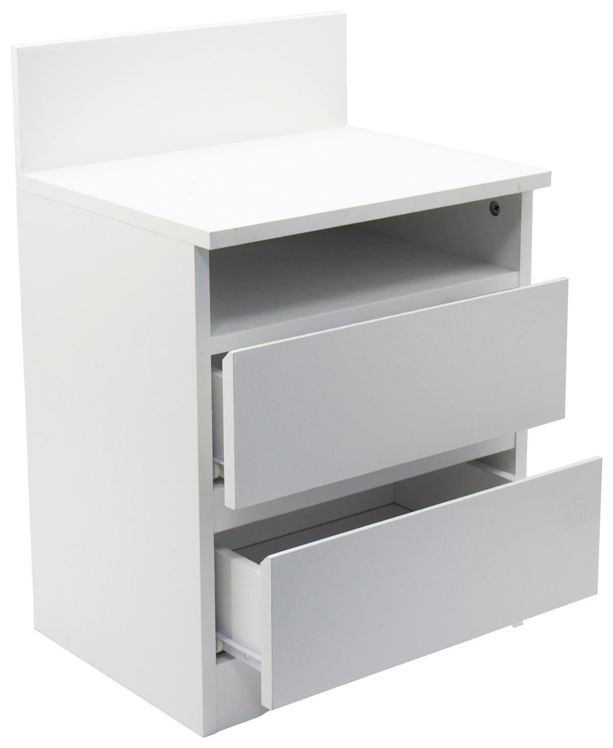 NACHTSCHRANK 39,7/59/32 cm, Weiß,  - Weiß, Basics, Holzwerkstoff (39,7/59/32cm) - Boxxx