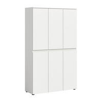 GARDEROBENSCHRANK  in 105/175/37 cm  - Schwarz/Weiß, Design, Holzwerkstoff/Kunststoff (105/175/37cm) - Livetastic