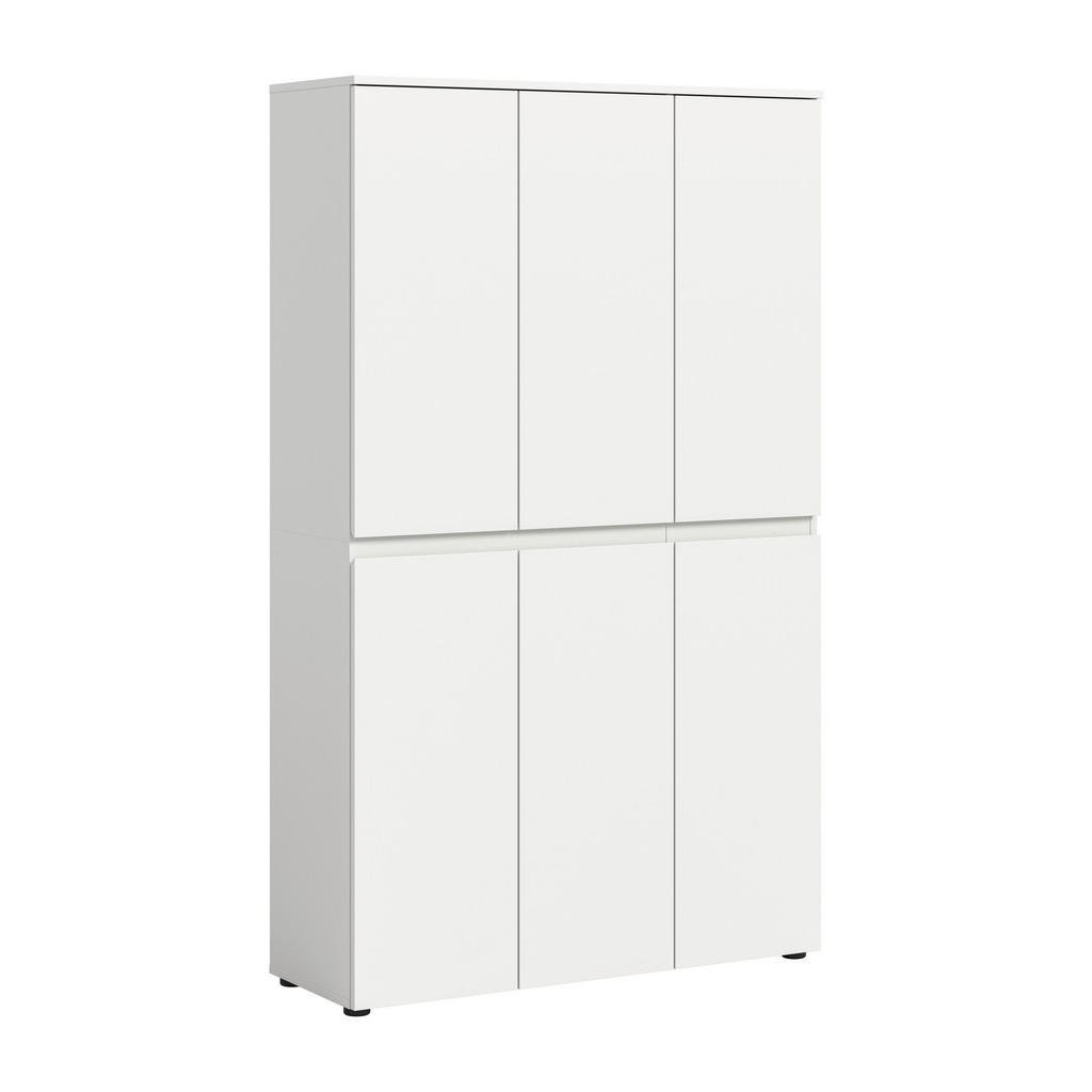 Livetastic SKRINKA NA TOPÁNKY, biela, 105/175/37 cm