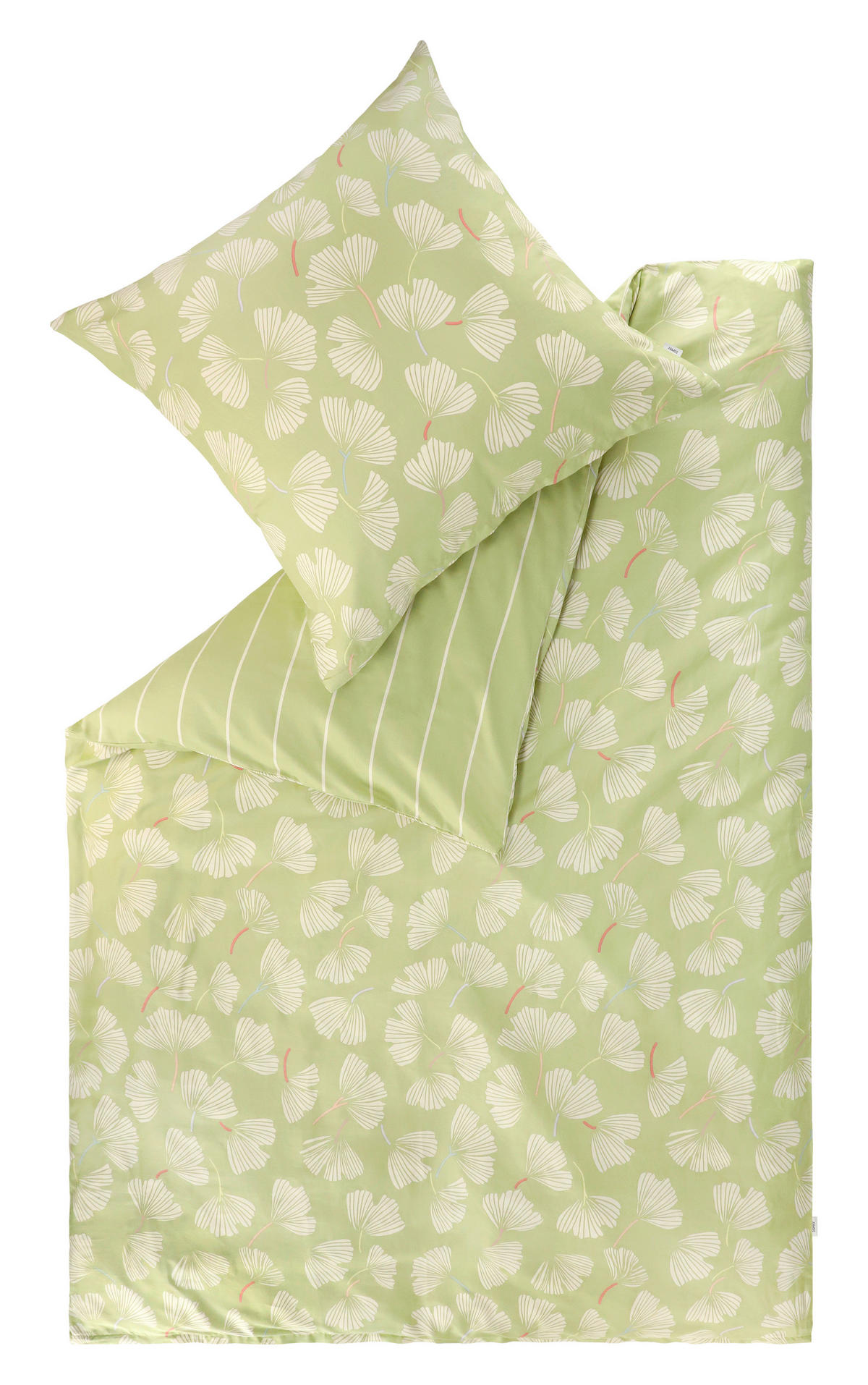 WENDEBETTWÄSCHE Esprit Bentul lime green Satin 155/220 cm  - Creme/Hellgrün, Design, Textil (155/220cm) - Esprit
