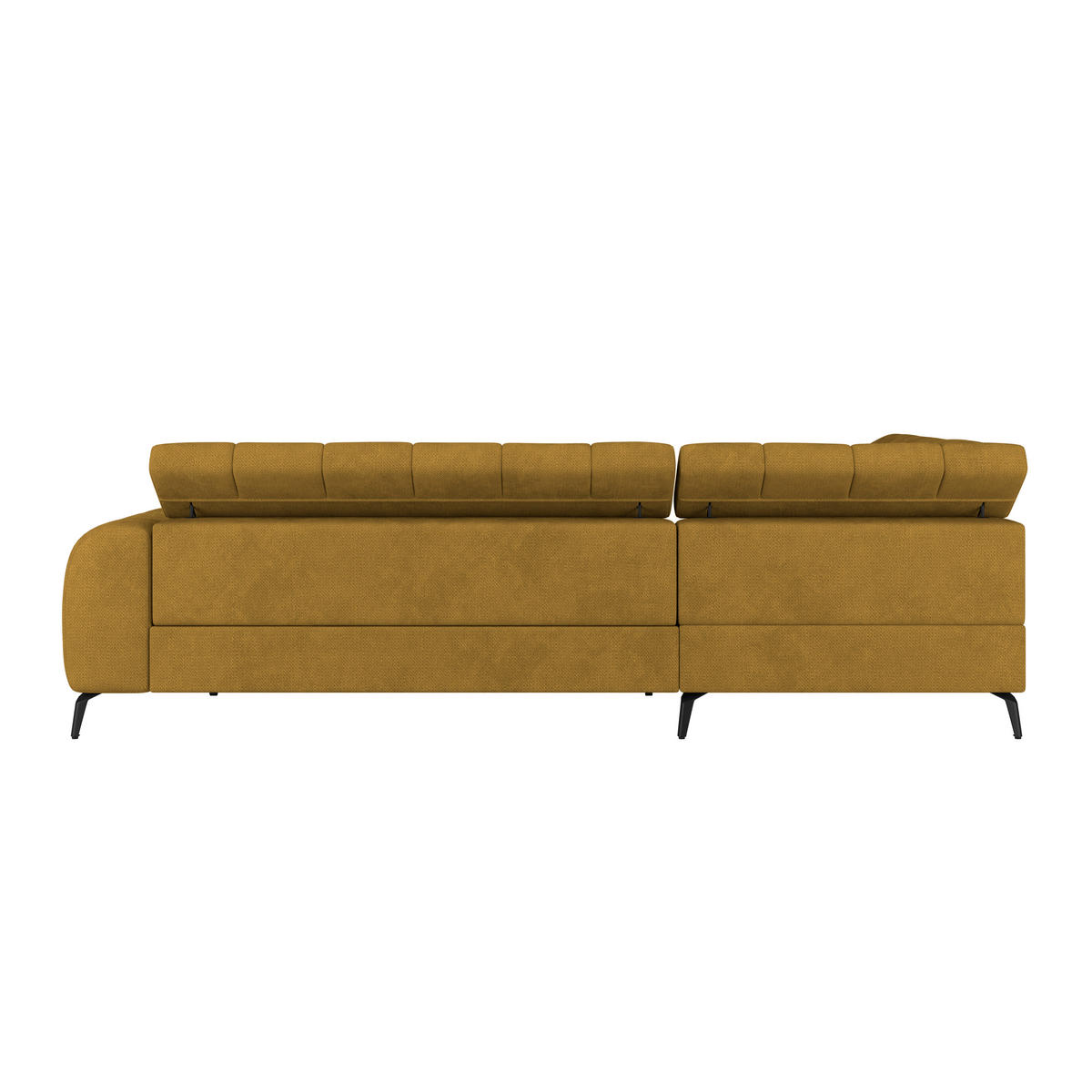 ECKSOFA in Terracotta  - Terracotta/Schwarz, Trend, Kunststoff/Textil (203/261cm) - Livetastic
