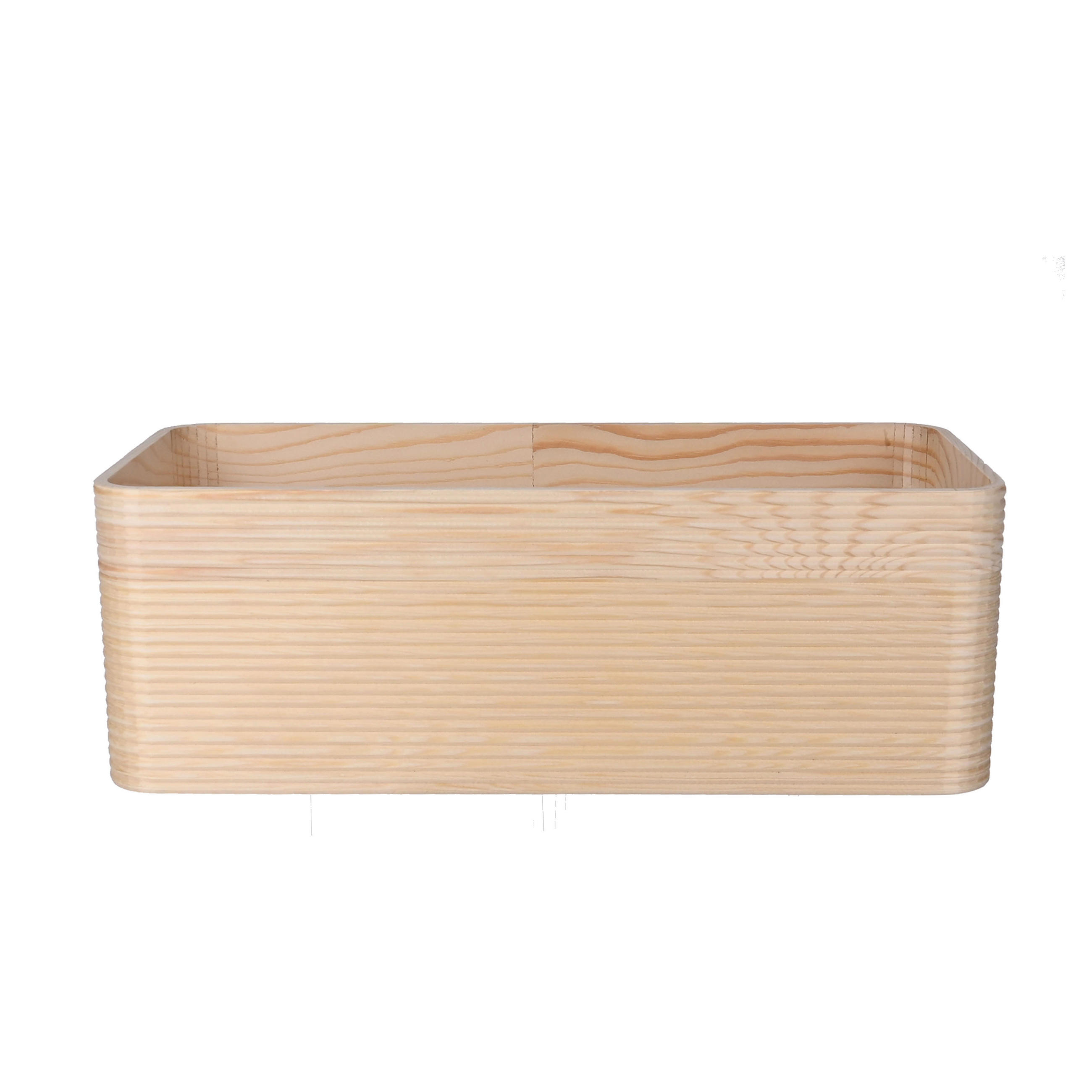 KOŠ DO REGÁLU, přírodní barvy - přírodní barvy, Trend, dřevo (15/11/10cm) - Ambia Home
