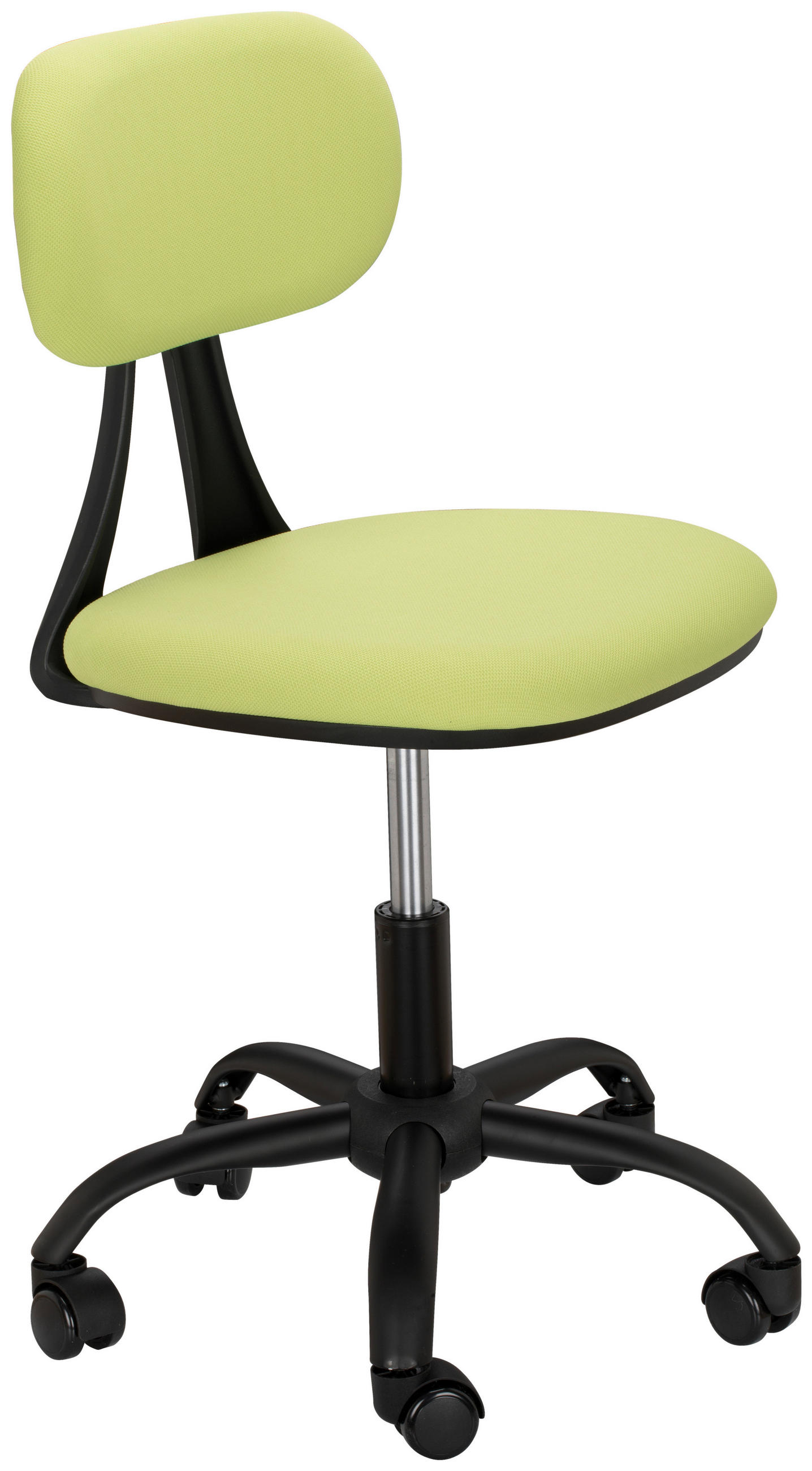 JUGENDDREHSTUHL  in Webstoff Grün, Schwarz  - Schwarz/Grün, MODERN, Kunststoff/Textil (51/74,5-84/51cm) - MID.YOU