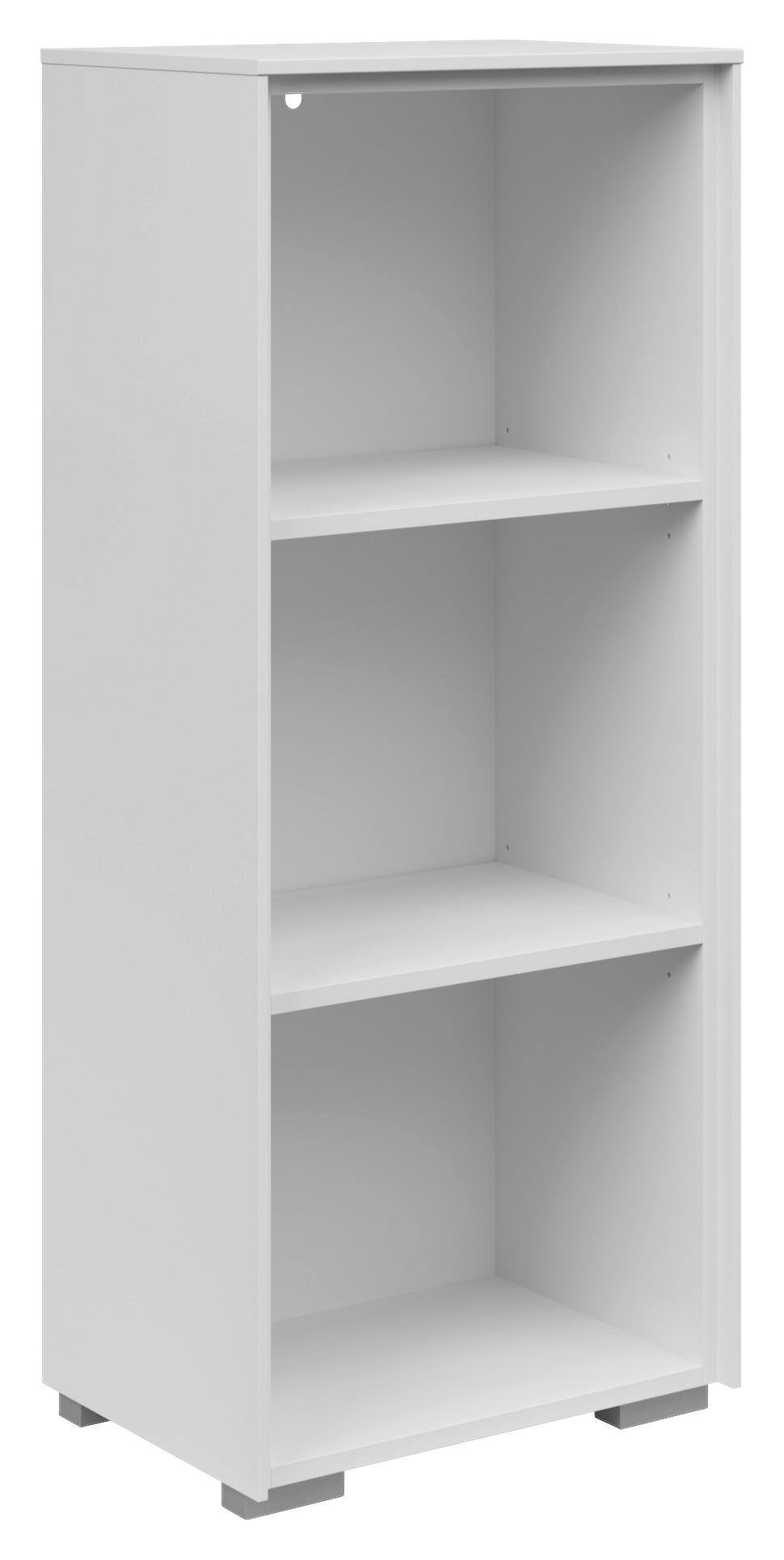 AKTENREGAL Weiß - Weiß, KONVENTIONELL, Holzwerkstoff (43/110/37cm) - Voleo