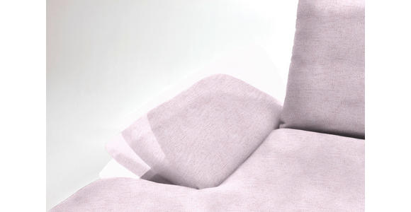ECKSOFA in Flachgewebe Hellrosa 159/314 cm - Hellrosa/Schwarz, Design, Holz/Textil (159/314cm) - Dieter Knoll