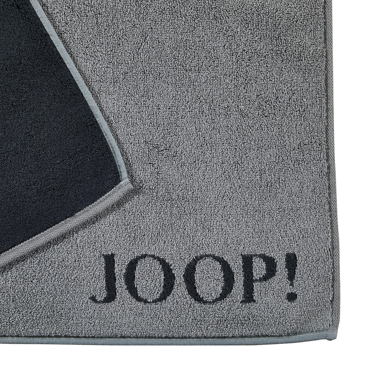 KOPALNIŠKA PREPROGA CLASSIC DOUBLEFACE  antracit, črna 50/80 cm  - črna/antracit, Basics, tekstil (50/80cm) - Joop!