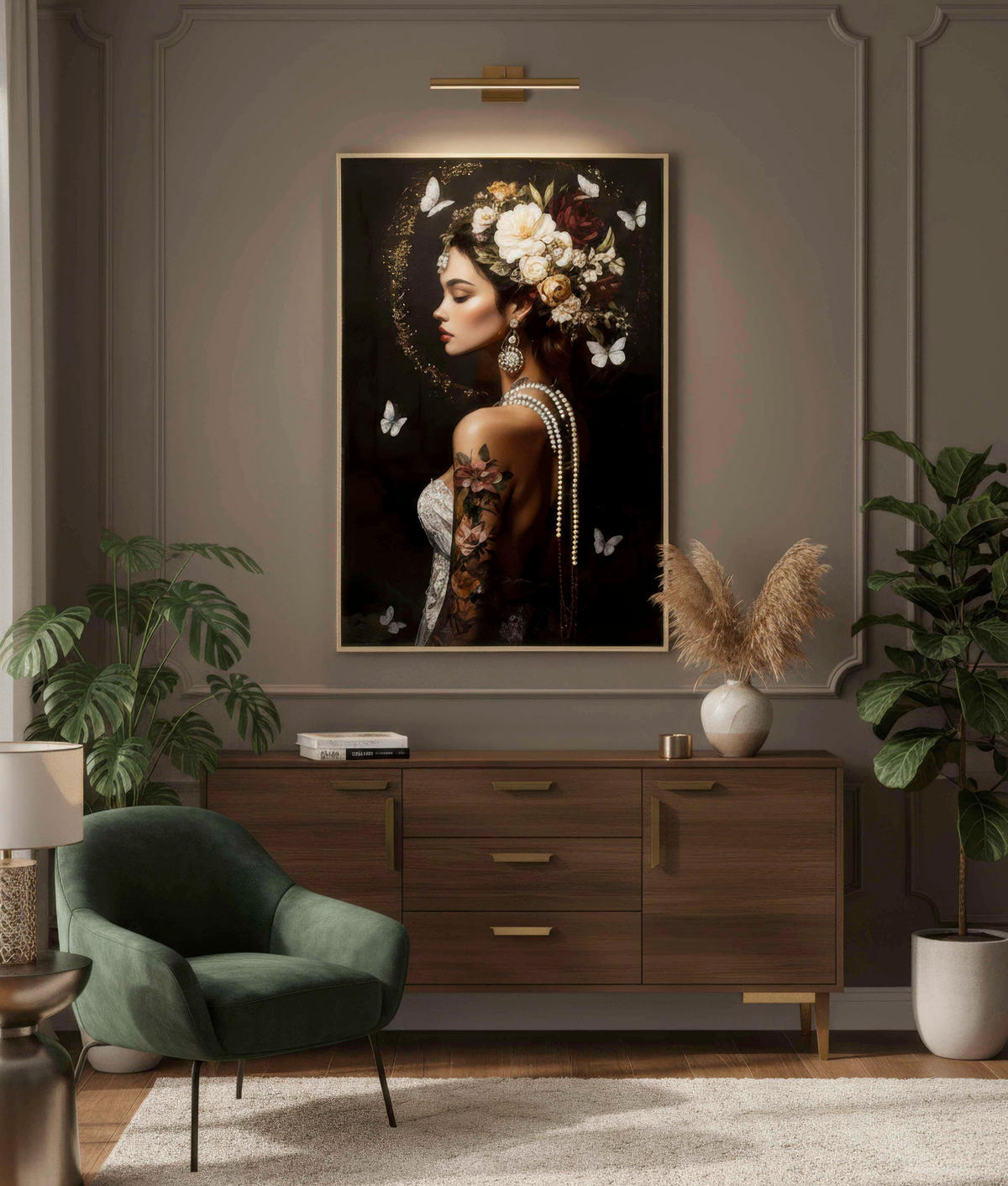 LEINWANDBILD Frauen  - Goldfarben, Basics, Holz/Kunststoff (62/92/3.5cm)