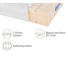 KALTSCHAUMMATRATZE 90/200 cm - Creme, Basics, Textil (90/200cm) - Novel KALTSCHAUMMATRATZE 90/200 cm - Creme, Basics, Textil (90/200cm) - Novel