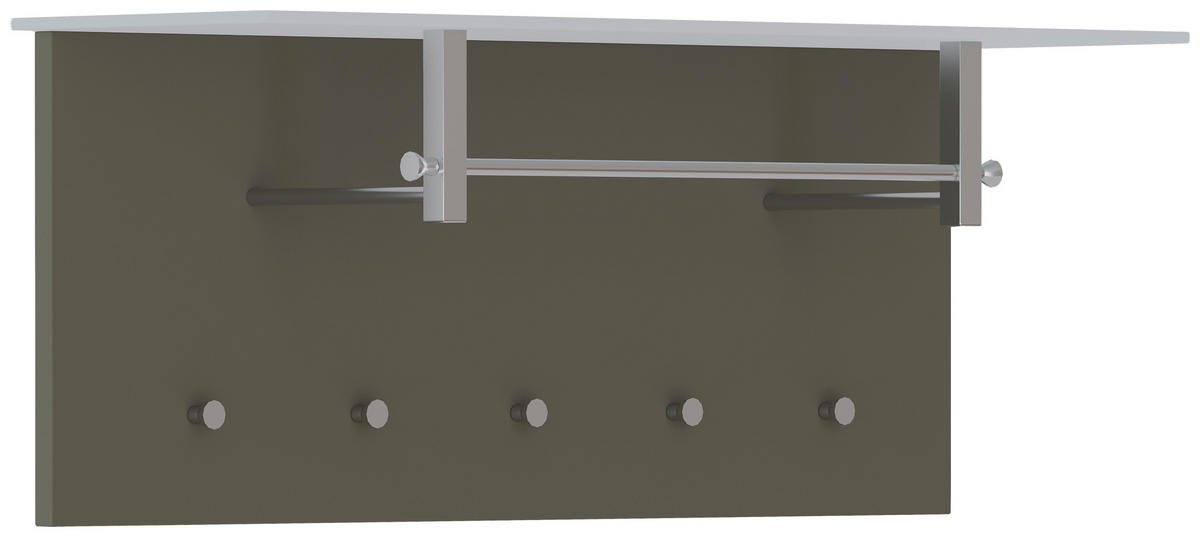 GARDEROBENPANEEL  in 102/41/33 cm  - Taupe, Design, Glas/Holzwerkstoff (102/41/33cm) - Moderano