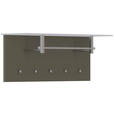 GARDEROBENPANEEL  in 102/41/33 cm  - Taupe, Design, Glas/Holzwerkstoff (102/41/33cm) - Moderano