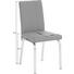 STUHL in Metall, Leder Grau, Edelstahlfarben - Edelstahlfarben/Grau, Design, Leder/Metall (42/48/58cm) STUHL in Metall, Leder Grau, Edelstahlfarben - Edelstahlfarben/Grau, Design, Leder/Metall (42/48/58cm)