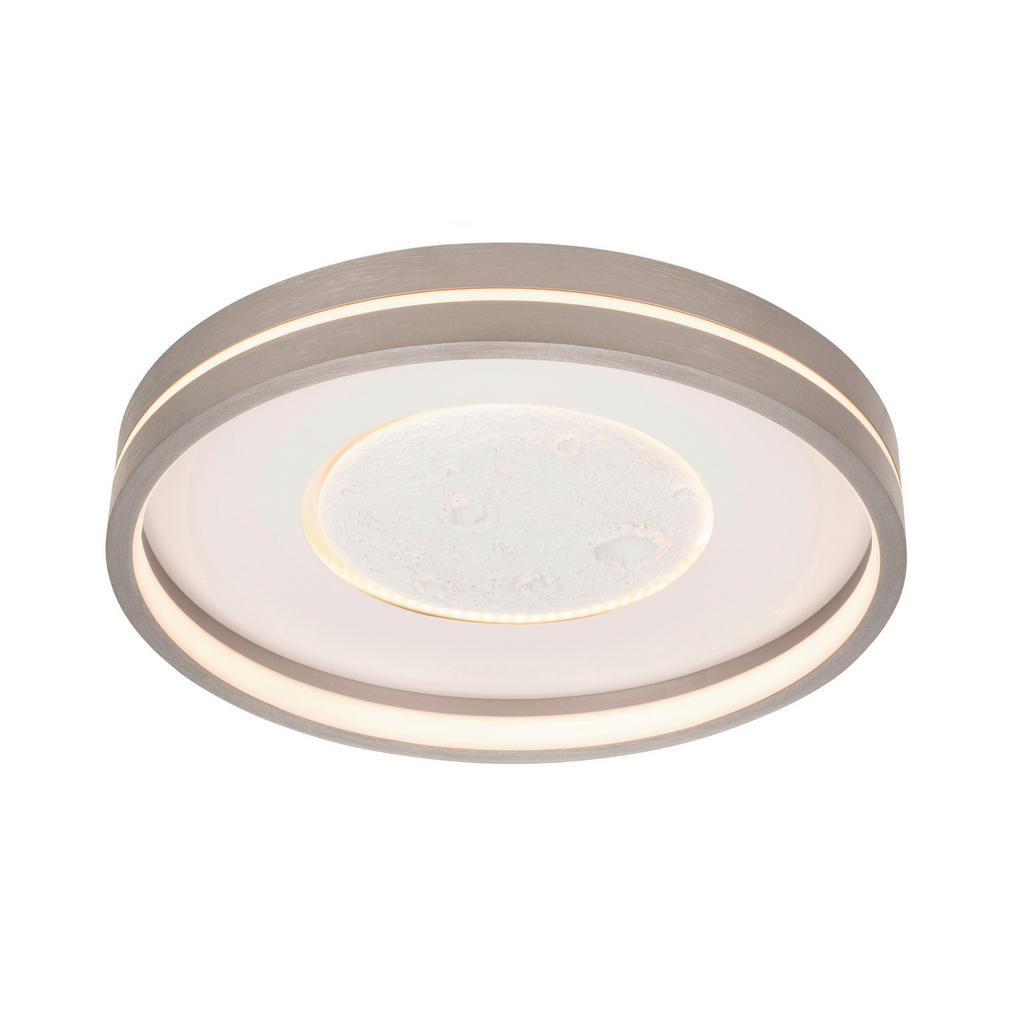 Thumbnail - Novel Led-Deckenleuchte Bakersfield, Grau, Metall, Uni,Uni, rund,rund, 8.5 cm, RoHS, CE, 3-fach schaltbar, Lampen & Leuc...