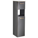 MIDISCHRANK 30/123,2/33 cm  - Eichefarben/Grau, KONVENTIONELL, Holzwerkstoff (30/123,2/33cm) - Xora