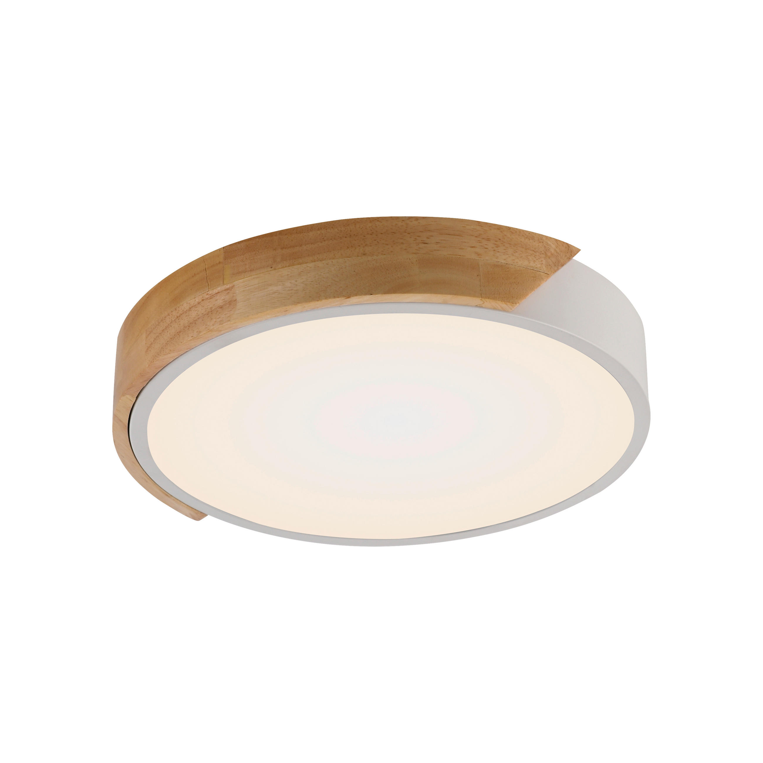 LED SVJETILJKA STROPNA  - crna, Basics, drvo/metal (32/32/5.5cm)