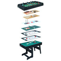 MULTISPIELTISCH 16-IN-1 COUGAR - Schwarz, KONVENTIONELL, Holz (61/81/119,00cm) - Ambia Garden